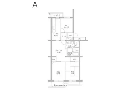 シーブリーズ金沢(3LDK/3階)の間取り写真