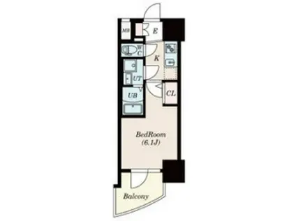 セレニテ三宮リアン(1K/10階)の間取り写真