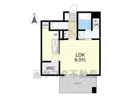 イースト CONCIE(ワンルーム/4階)の間取り写真