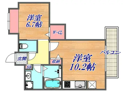 ESTANCIA元町(1LDK/7階)の間取り写真