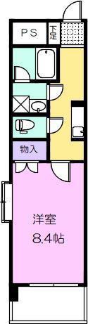 エスペランザ(1K/2階)の間取り写真