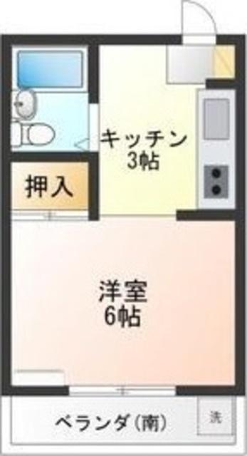 NYビル(ワンルーム/3階)の間取り写真