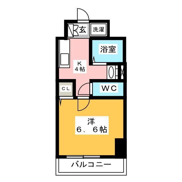 ジェイズークレイドル(1K/7階)の間取り写真