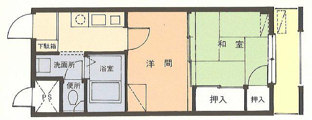 アルシェ浜松(2K/5階)の間取り写真