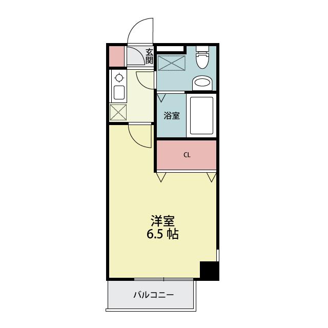 アクシーズタワー浦和岸町(1K/10階)の間取り写真