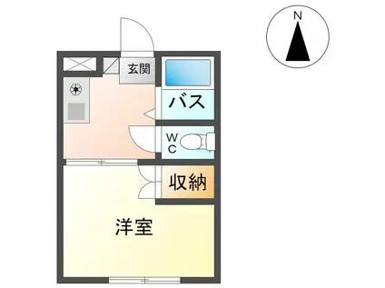 デルトラウム夢(1K/3階)の間取り写真