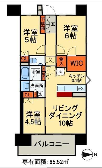 プレミスト千代田神田佐久間町(3LDK/14階)の間取り写真