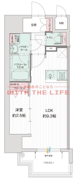 グランフォーレ久留米駅プレミア(1LDK/2階)の間取り写真
