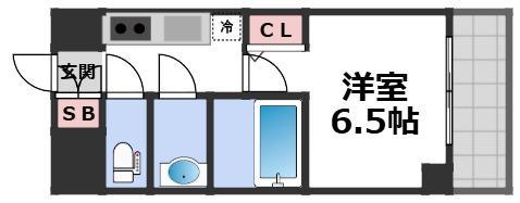 S-RESIDENCE布施AVENTRA(1K/5階)の間取り写真