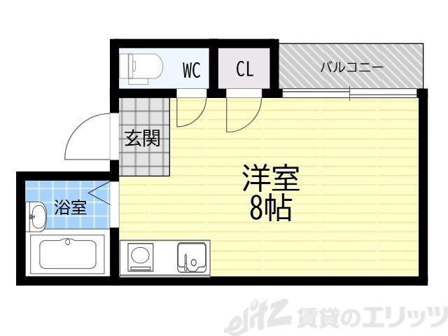 芝野マンション(ワンルーム/3階)の間取り写真