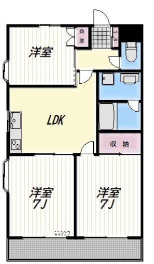 HAMILTON(3LDK/3階)の間取り写真