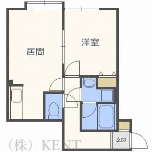 エクセル宮の沢(1LDK/3階)の間取り写真
