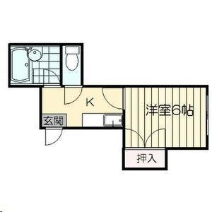 AOBA62(1K/2階)の間取り写真