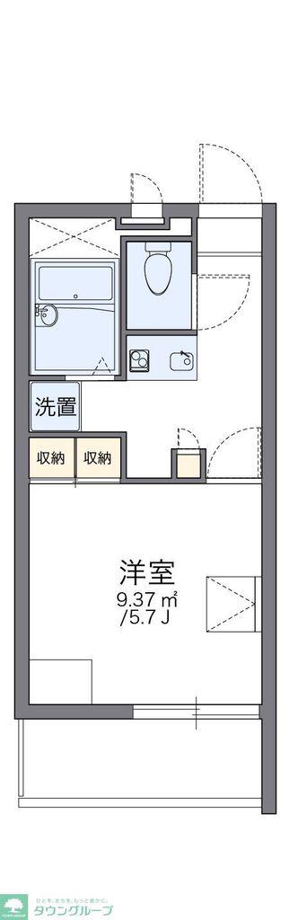 レオパレスルナシャインII(1K/3階)の間取り写真