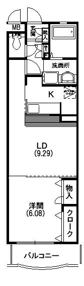 コンフォール(1LDK/2階)の間取り写真