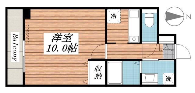 MRR宇都宮(1K/7階)の間取り写真