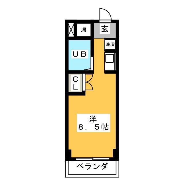 メゾンミエール(ワンルーム/2階)の間取り写真