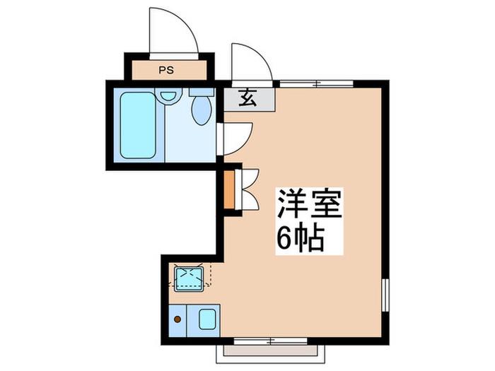 レスティー藤沢第2(ワンルーム/3階)の間取り写真