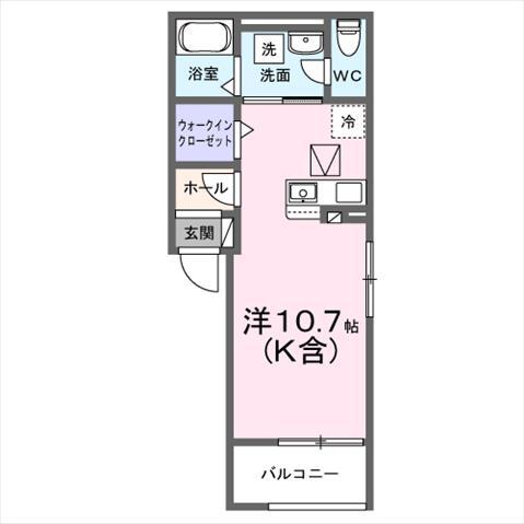 ＪＲ横須賀線 東逗子駅 徒歩5分 3階建 新築(ワンルーム/1階)の間取り写真