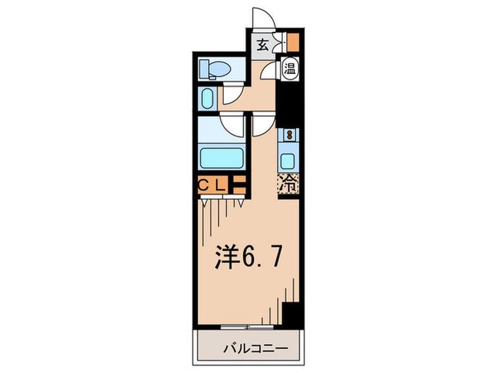 HF駒沢公園レジデンスTOWER(ワンルーム/20階)の間取り写真