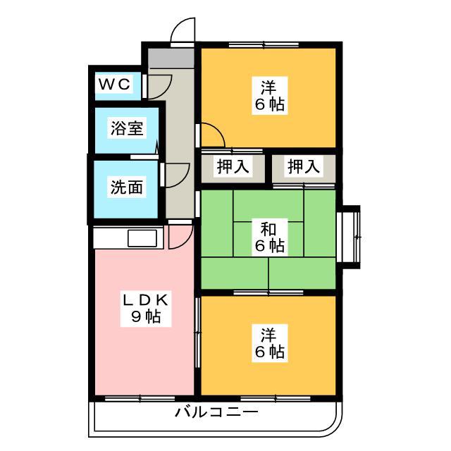 VILLA KOOYAMA(3DK/1階)の間取り写真