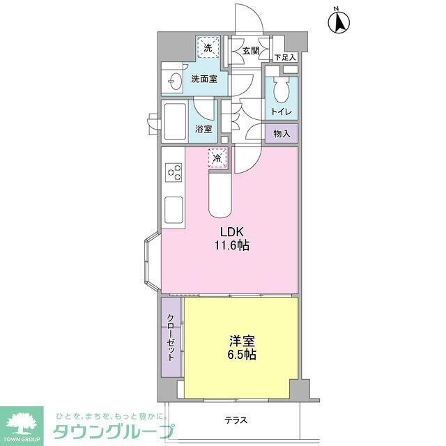 MCROSS(1LDK/2階)の間取り写真