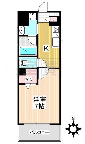 PRIMALE今池(1K/3階)の間取り写真