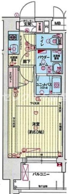 プレサンス久屋大通セントラルパーク(1K/11階)の間取り写真