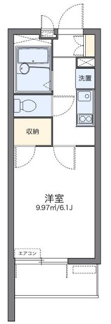 レオパレスパタータIII(1K/3階)の間取り写真