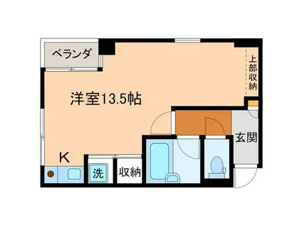 テ・パルク ハオス(ワンルーム/3階)の間取り写真