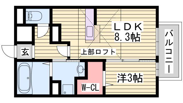 アーバンプラザII号館(1LDK/2階)の間取り写真