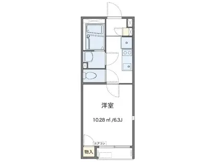 狭山ヶ丘アパート(1K/1階)の間取り写真