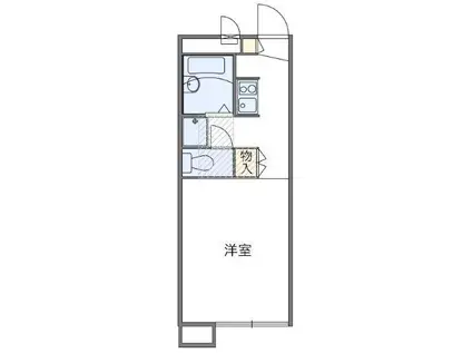 レオパレスSETO LANDS M&K(1K/2階)の間取り写真