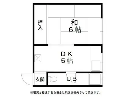 RIZEONE大蓮南(1DK/2階)の間取り写真