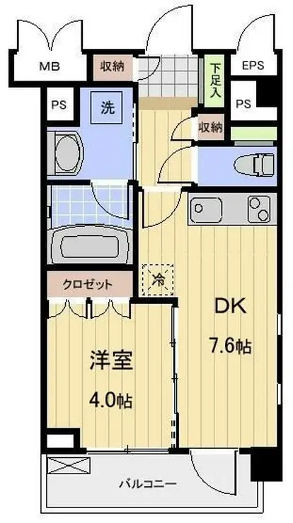 プロスペクト恩賜公園 7階階 間取り