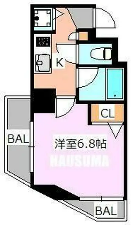 ガーラ文京本駒込 4階階 間取り