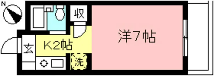 愛和ハイツA号 1階階 間取り