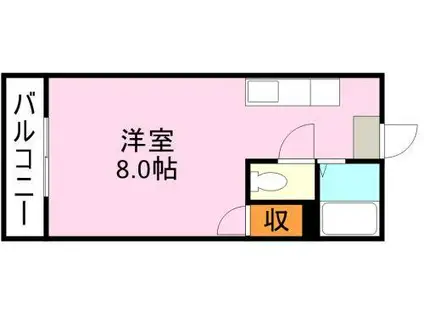 アビターレ新屋敷(ワンルーム/3階)の間取り写真