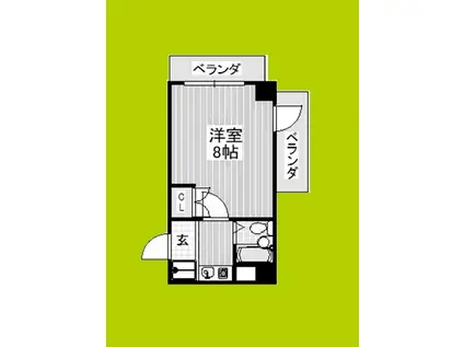 小松ビル(1K/5階)の間取り写真