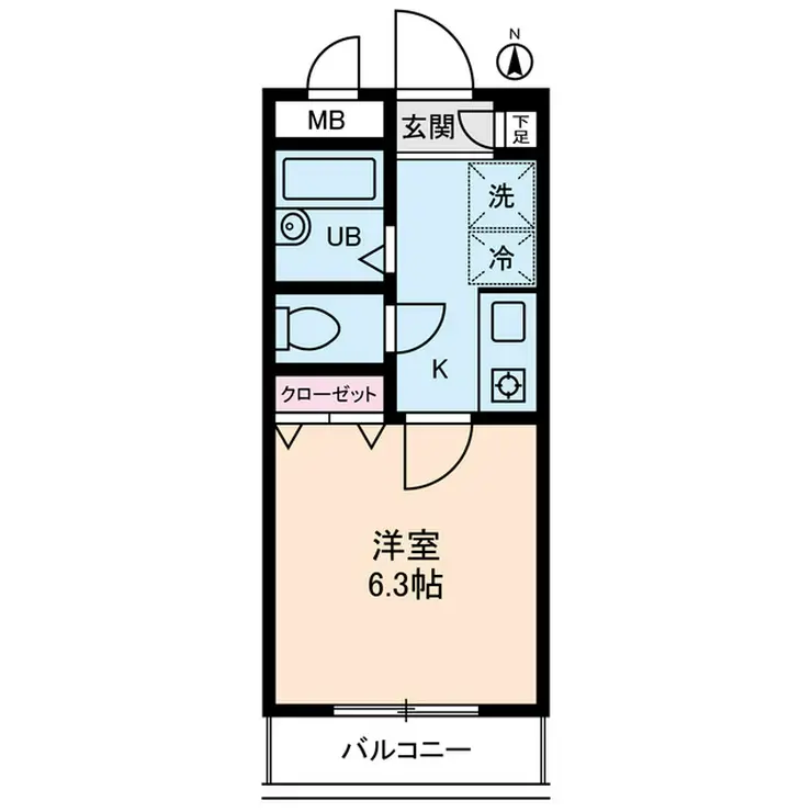 パルムドールハイム 3階階 間取り
