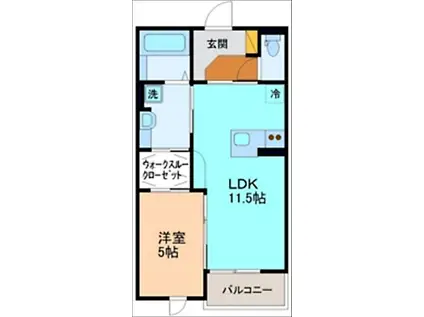 セントルイン11番館(1LDK/3階)の間取り写真