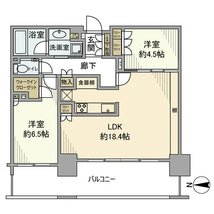 品川イーストシティタワー 20階階 間取り