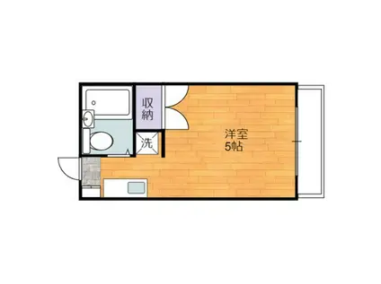 メゾン司B(ワンルーム/4階)の間取り写真