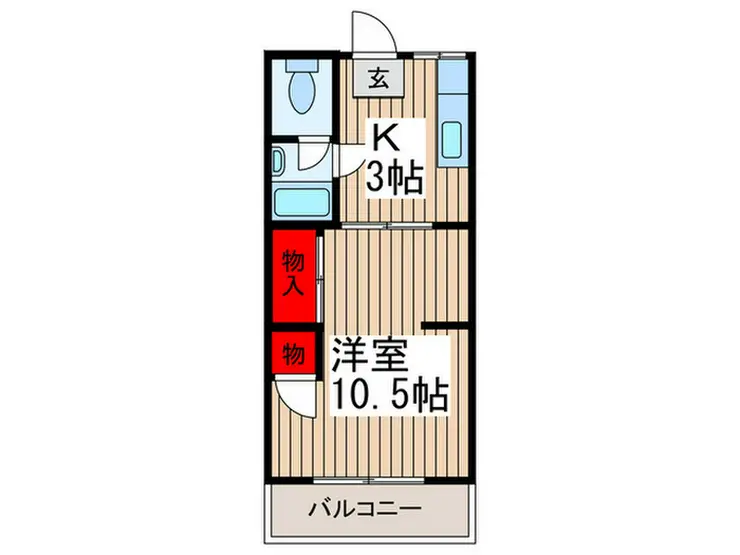 ふじハイツ 3階階 間取り