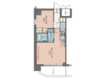 プレジオ川口ASIAN(1LDK/9階)の間取り写真