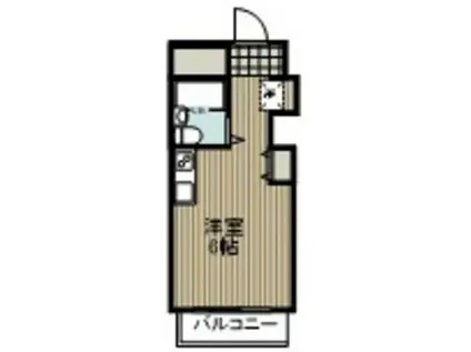 コンフォート長津田(ワンルーム/2階)の間取り写真