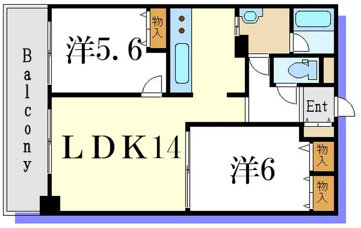 イリップス船堀 9階階 間取り