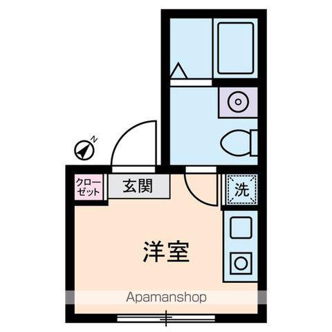 アムス早稲田(ワンルーム/4階)の間取り写真