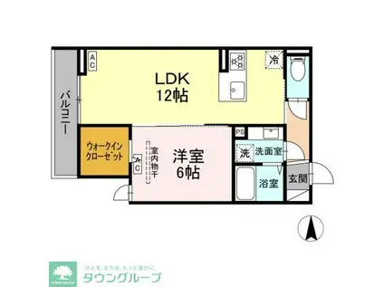 セレスティア中野上高田(1LDK/3階)の間取り写真
