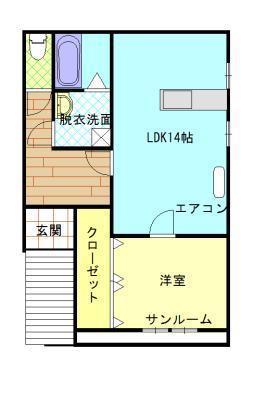 BELLE MAISON(1LDK/3階)の間取り写真